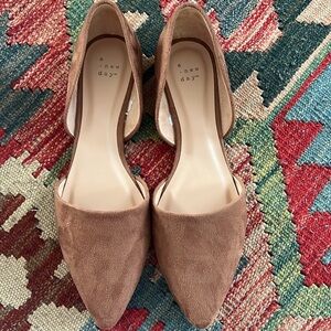 Brown Suede Flats